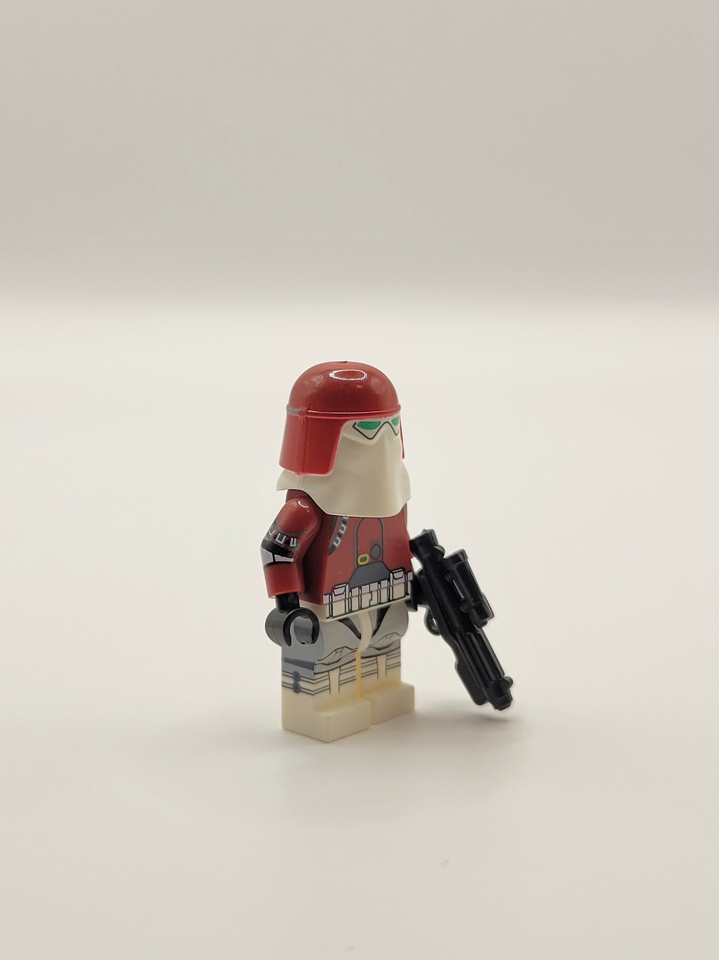 Custom Red Galactic Marine storm trooper minifigure