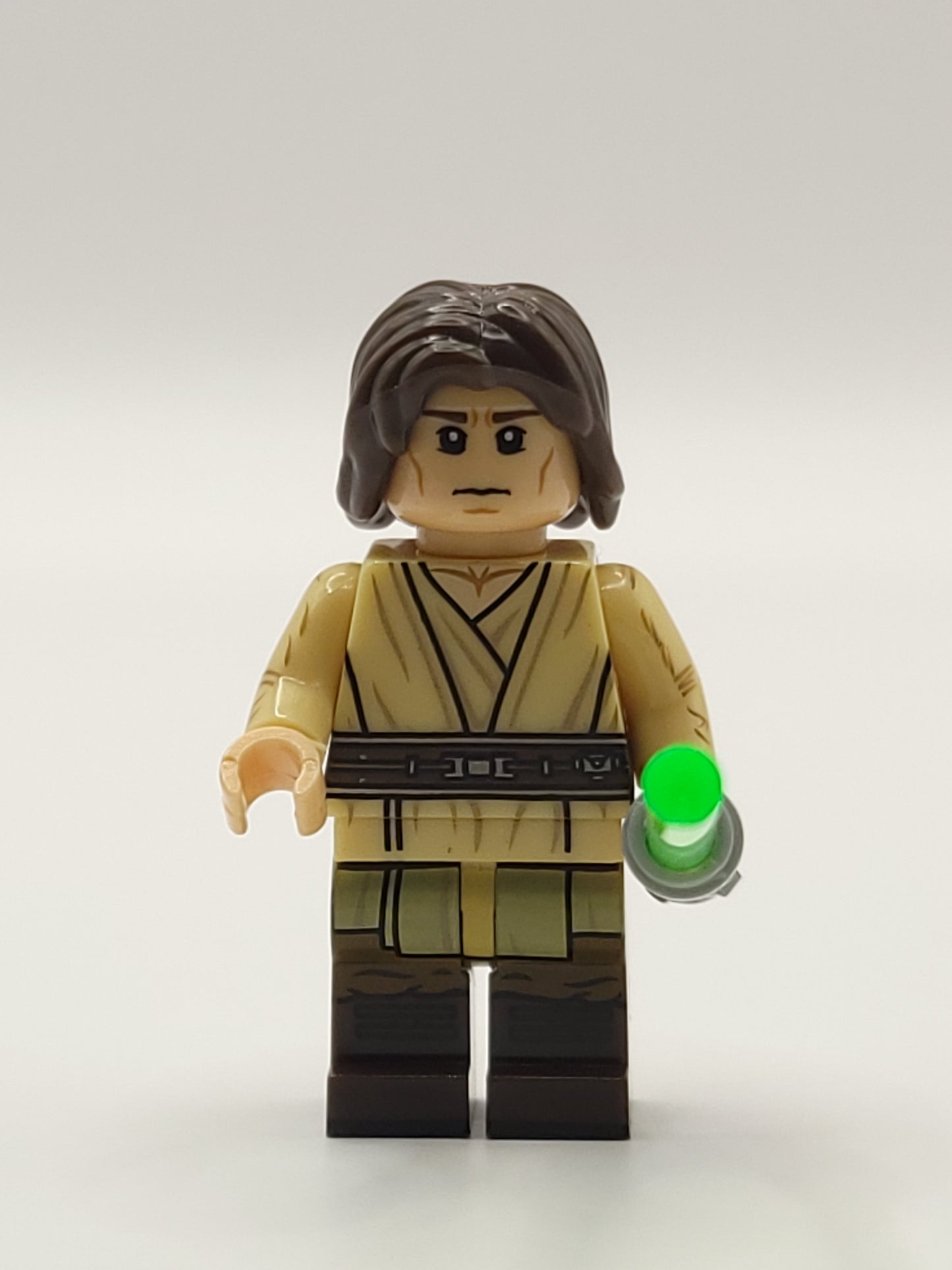 Young Qui-Jon Jinn Custom Jedi Loose Starwars Minifigure Lightsaber