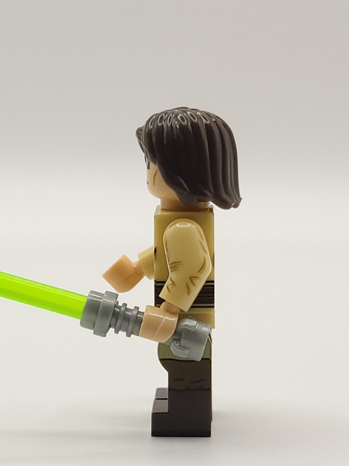 Young Qui-Jon Jinn Custom Jedi Loose Starwars Minifigure Lightsaber