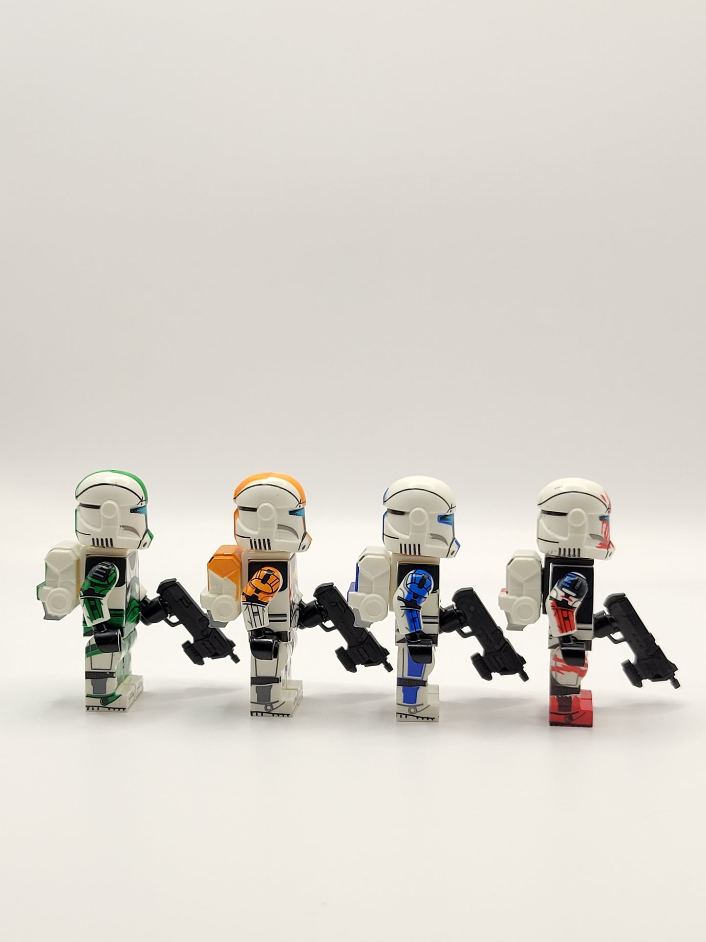 4pc Delta Squad Republic Stormtroopers Comando Boss Scorch Minifigures