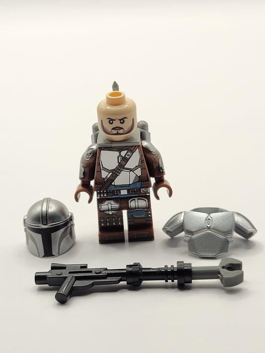 Custom Mando The Mandalorian Din Djardin Beskar Armor Hunter Minifigure