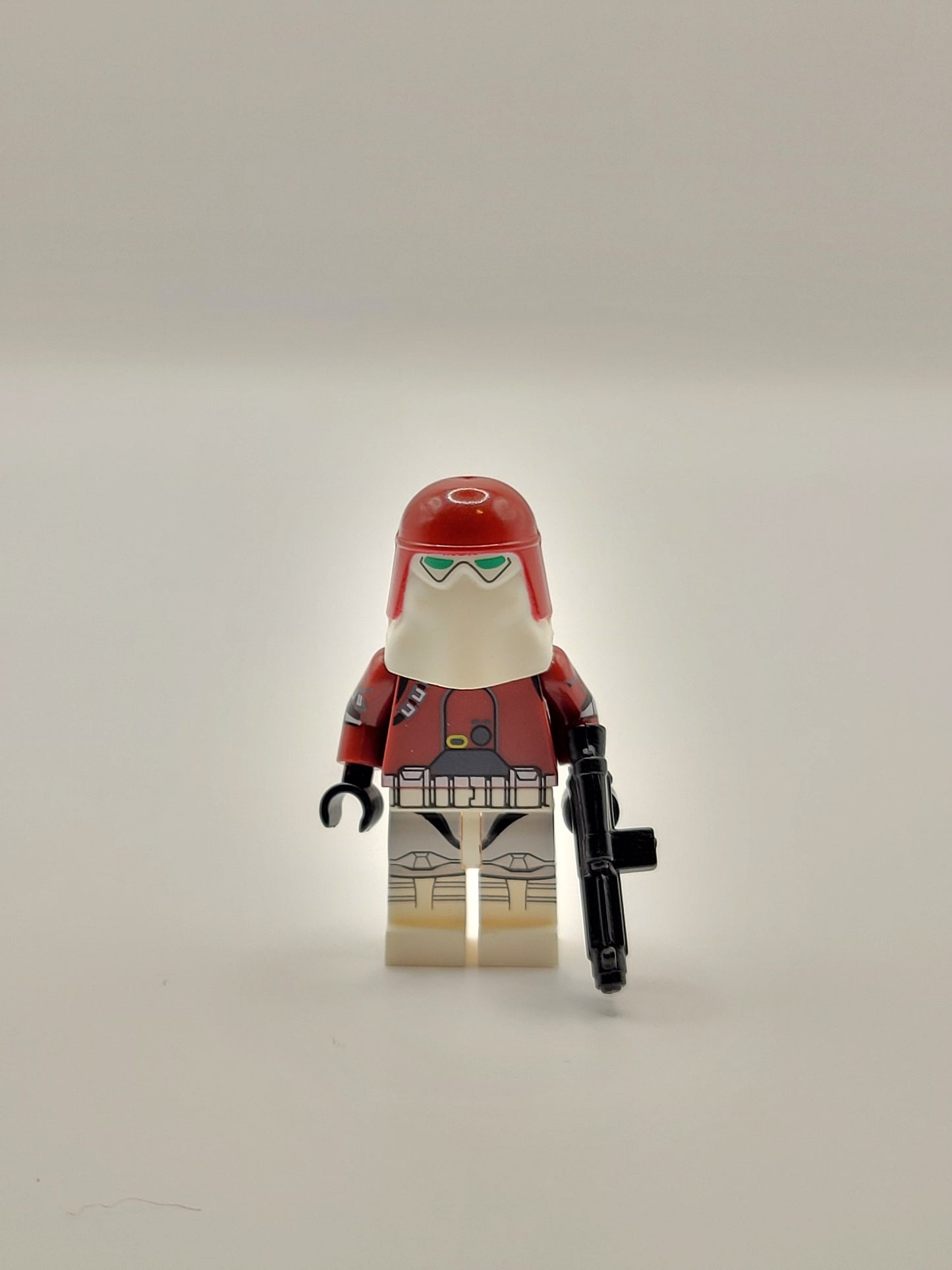 Custom Red Galactic Marine storm trooper minifigure